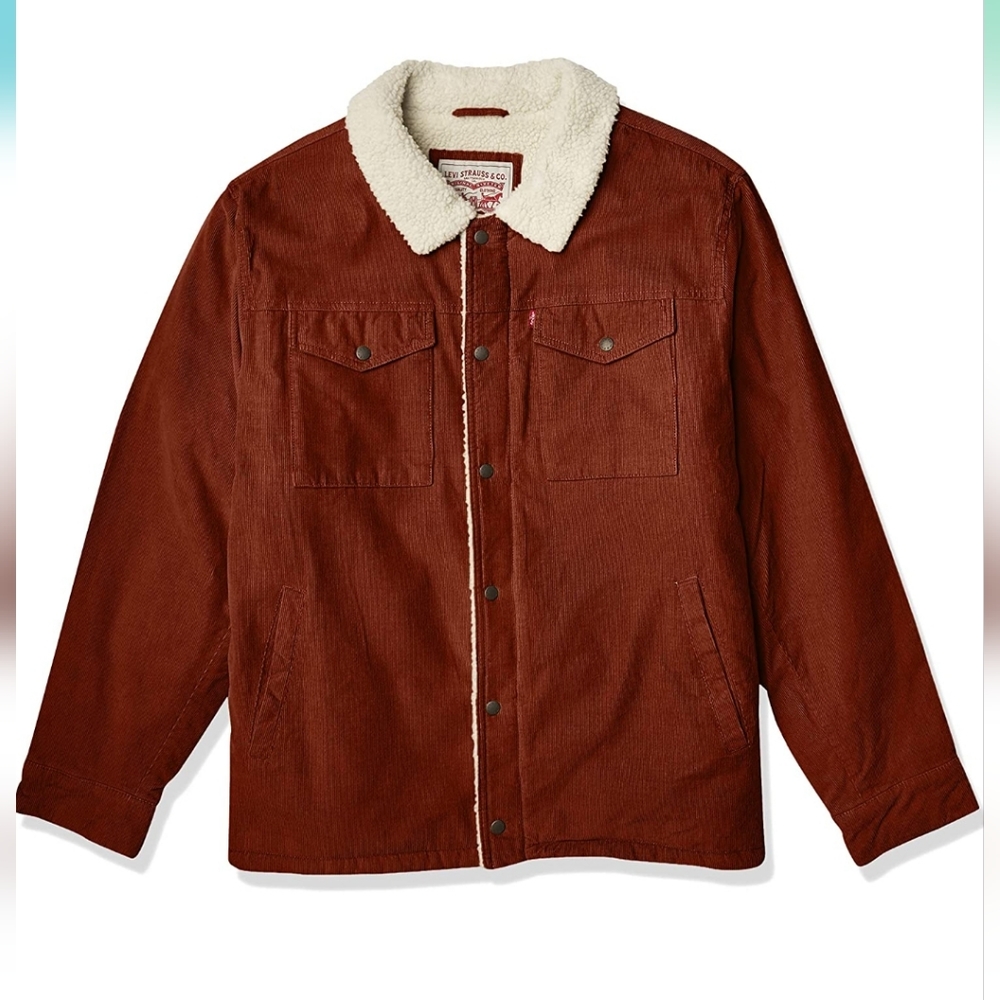 Levi's mens Corduroy Sherpa Trucker Jacket